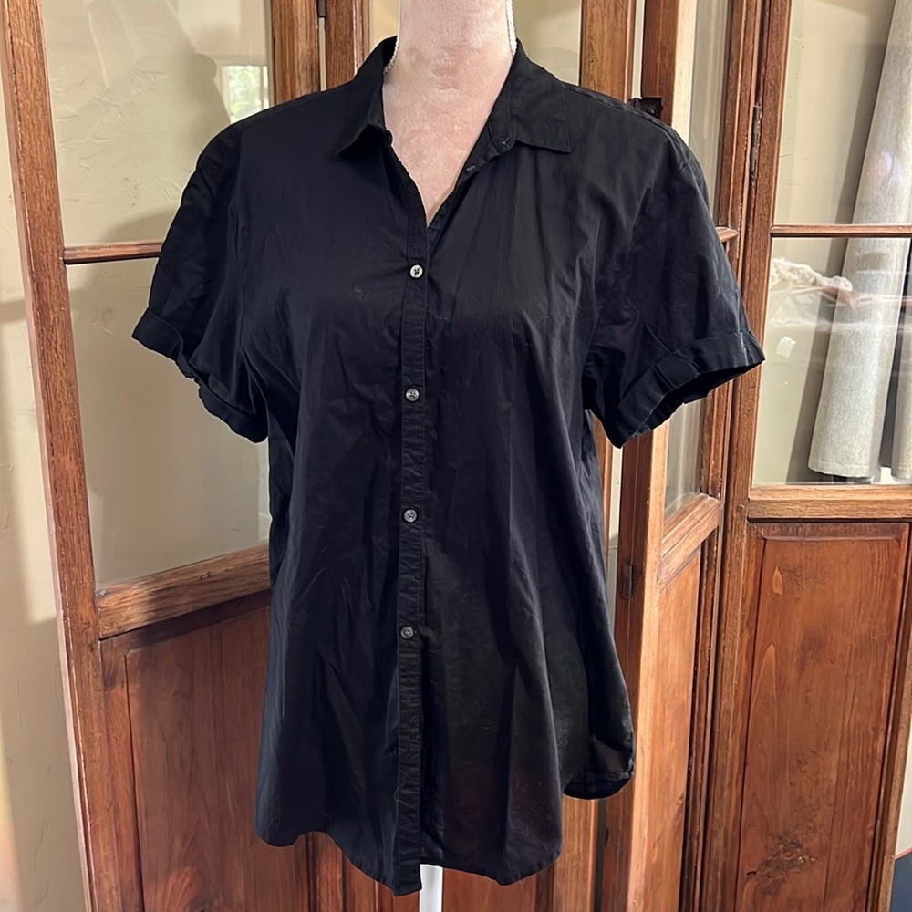 Gap roll cuff short in black Medium Tall